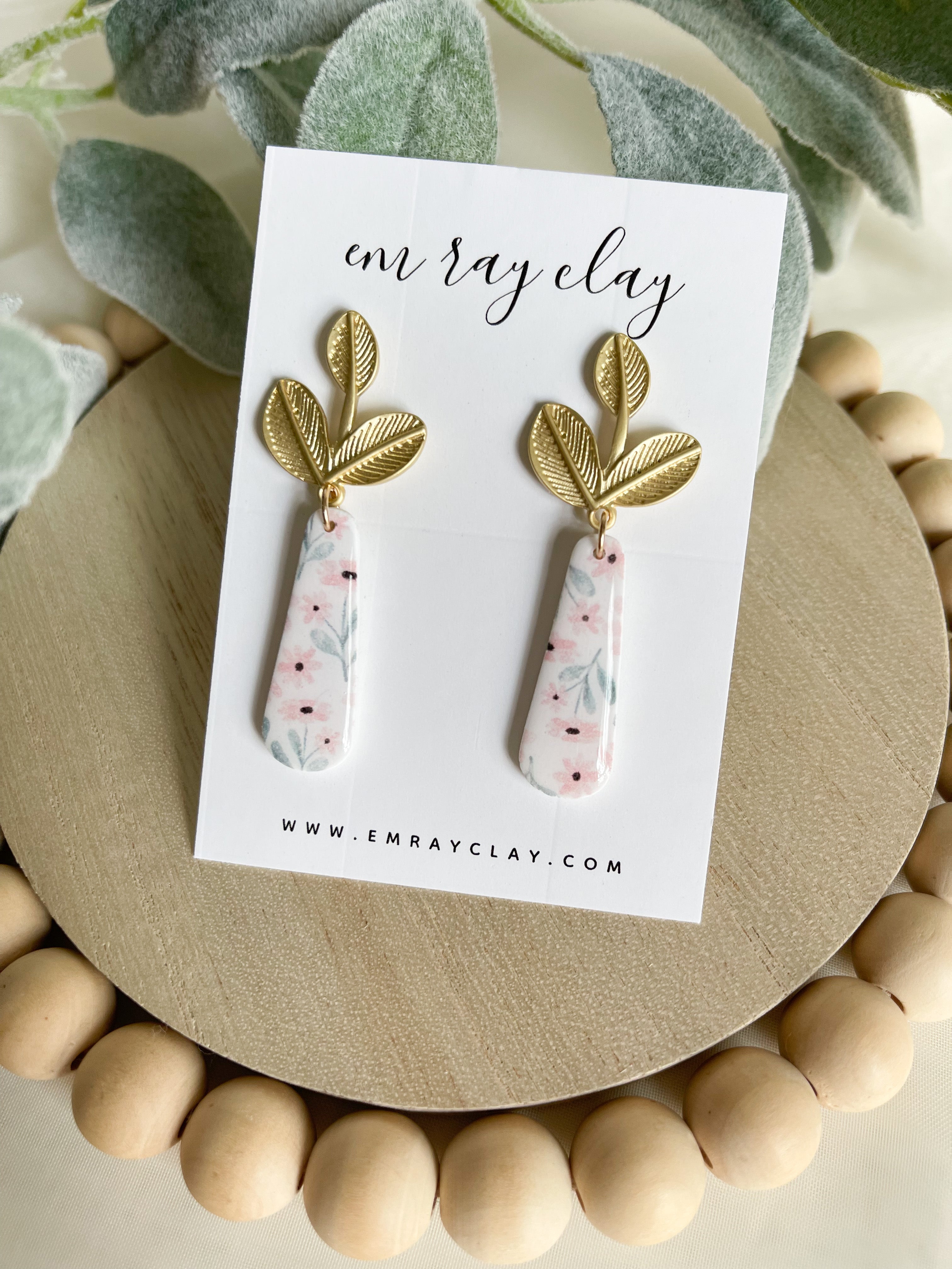 Leafy Floral Dangles