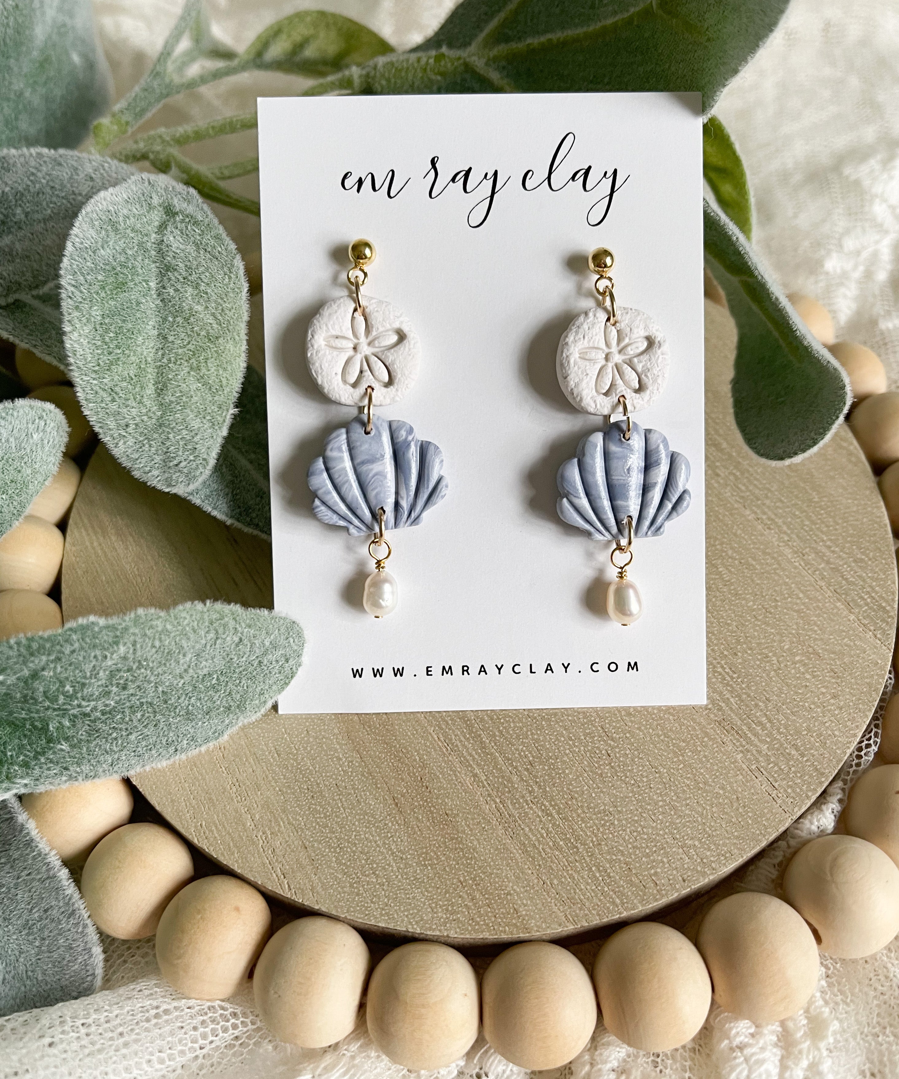 Sand Dollar Shell Dangles