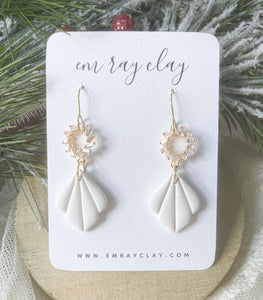 White Gem Dangles