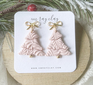 Pink Tree Dangles