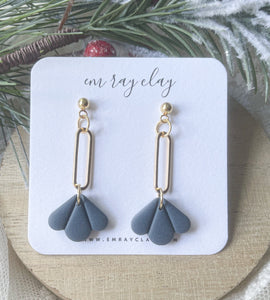 Navy Drop Dangles