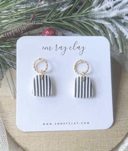 Mini Striped Dangles