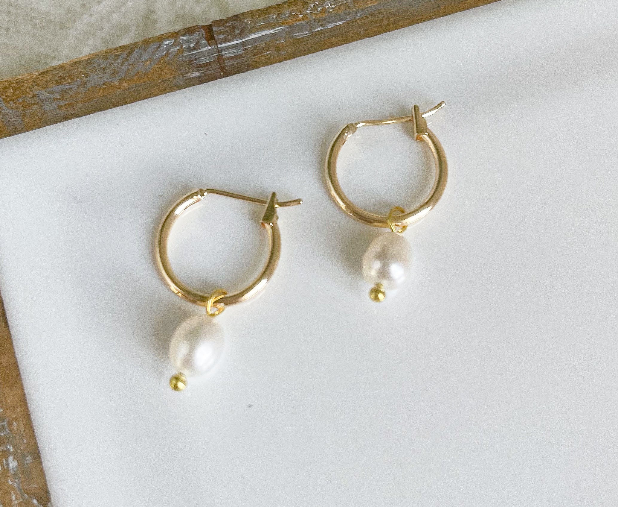 Pearl Hoops