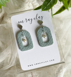 Textured Pearl Dangles