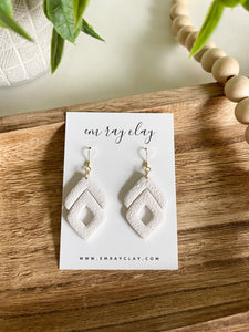 Textured Ivory Dangles