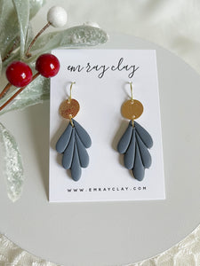 Blue Feather Dangles