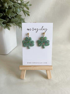 Shamrock Glitter Dangles