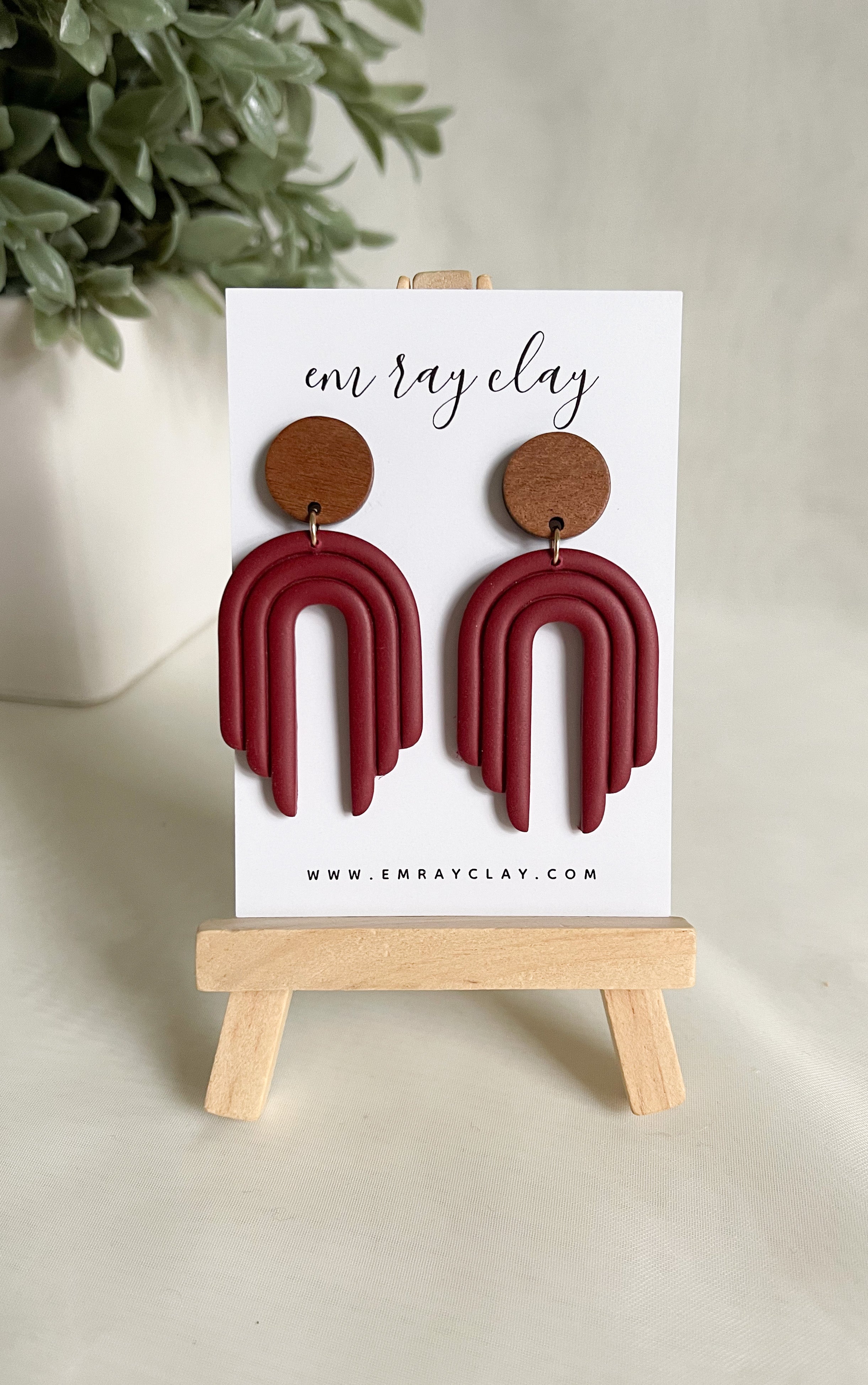 Maroon Wooden Arches