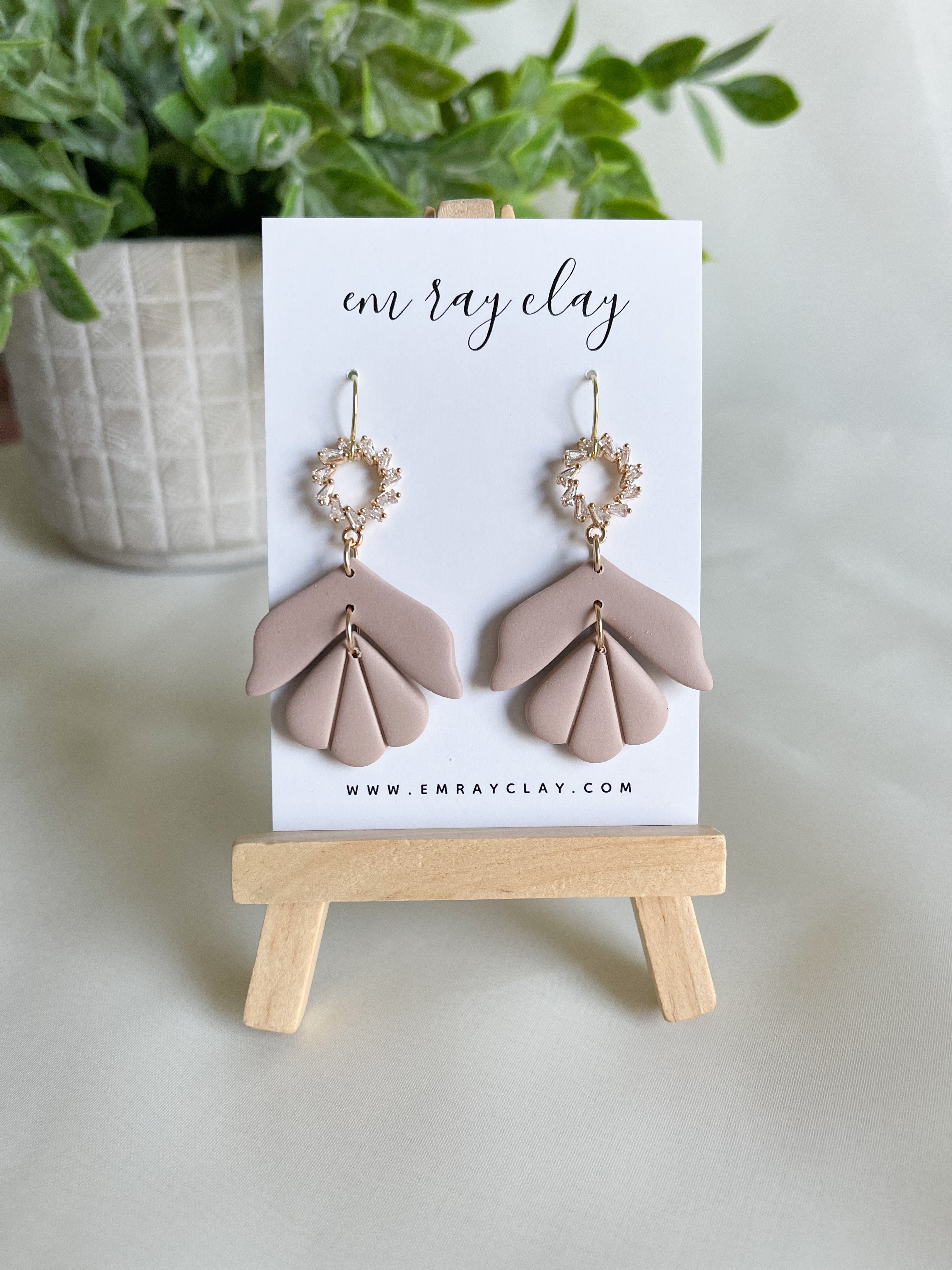 Neutral Gem Dangles
